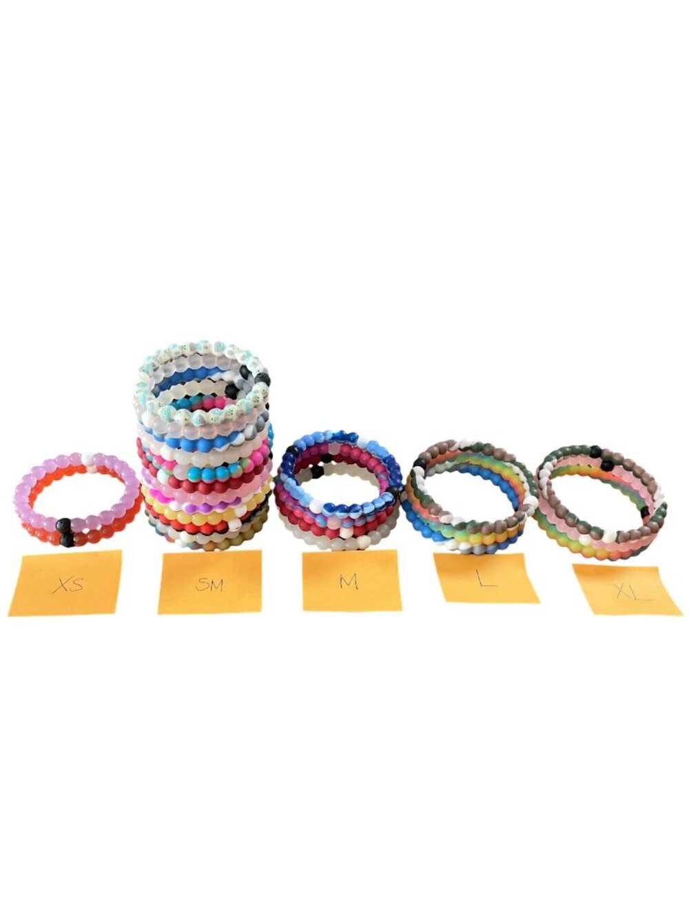 24 Lokai Bracelets Lot Assorted Colors Designs XS S M L XL Silicone Grogu Baby Y